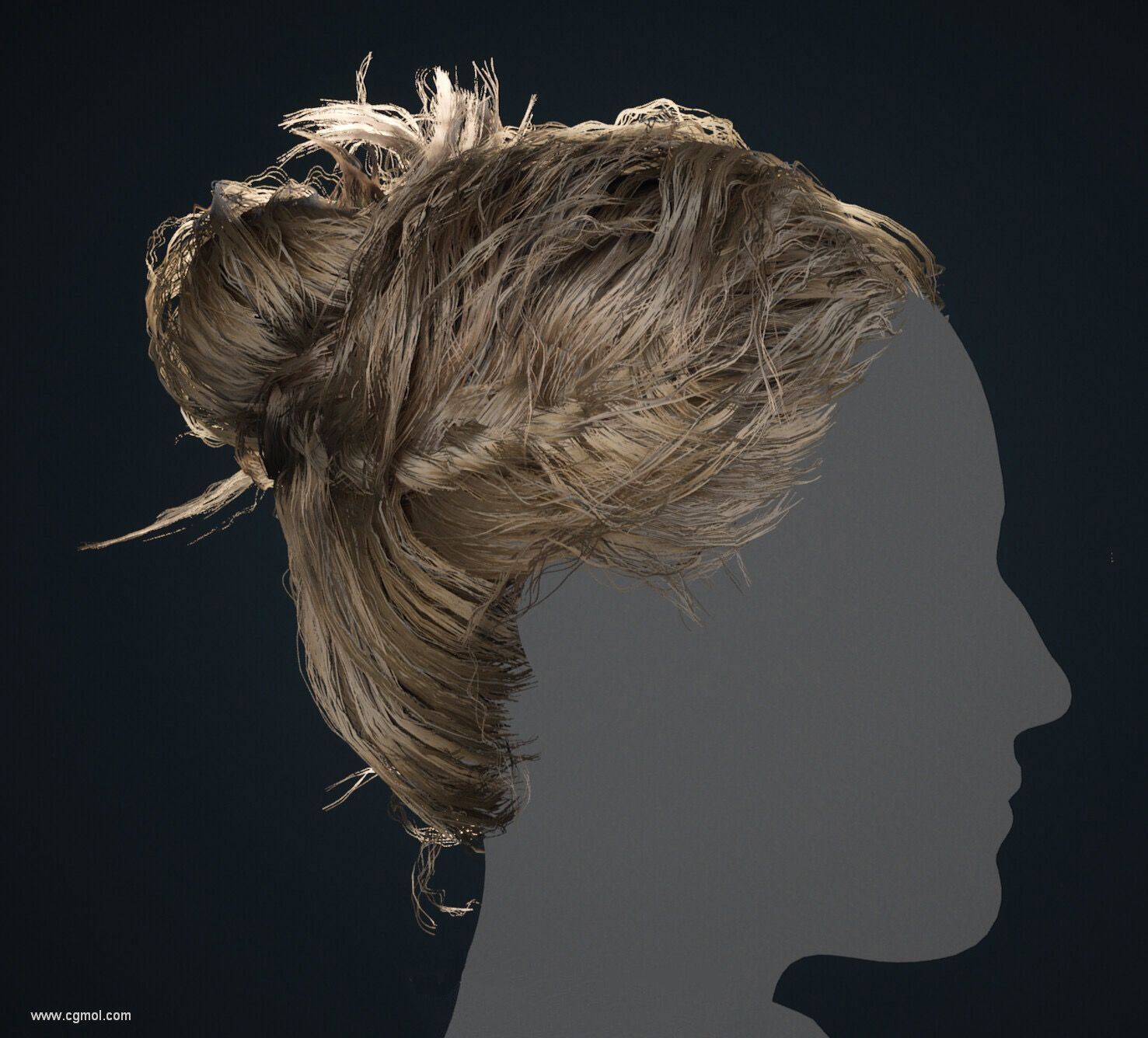 【素材】700+女性头发发型模型集合（3.8G） - 哔哩哔哩
