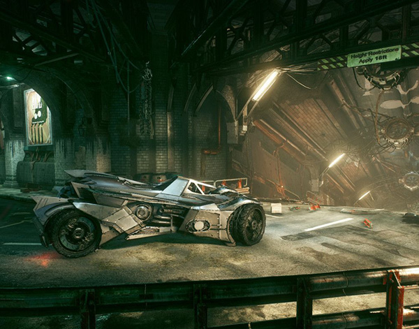 蝙蝠侠-赛车隧道场景设计