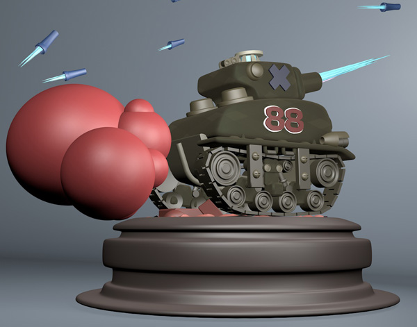 Q版超级坦克,火炮