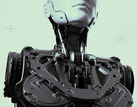 未来战争机器人,服务机器人3D模型欣赏