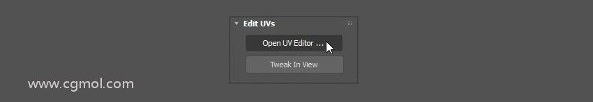 选择Open UV Editor