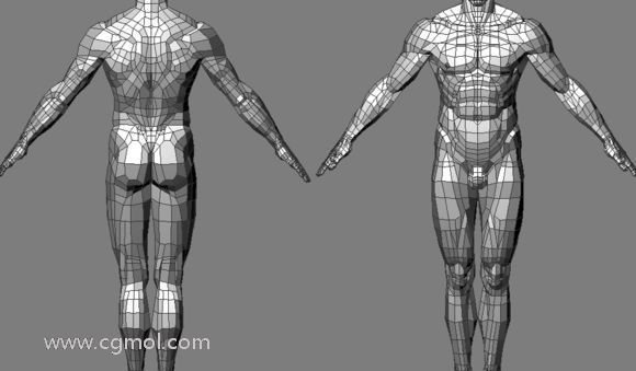 3D人物模型布线秘诀