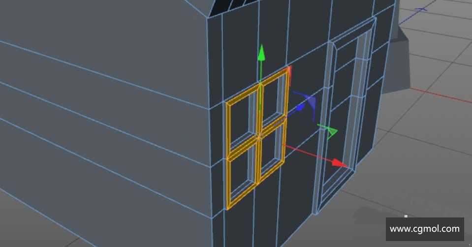 C4D怎么建立几何小房子+灯塔模型