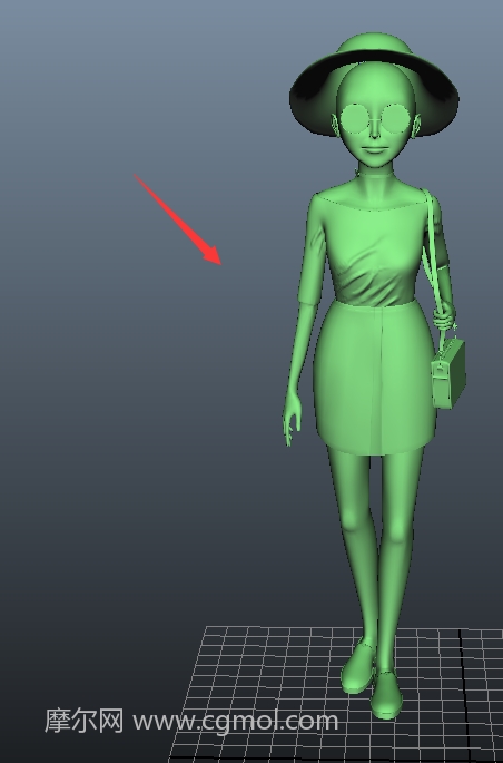 maya怎么给人物模型制作裤子贴图