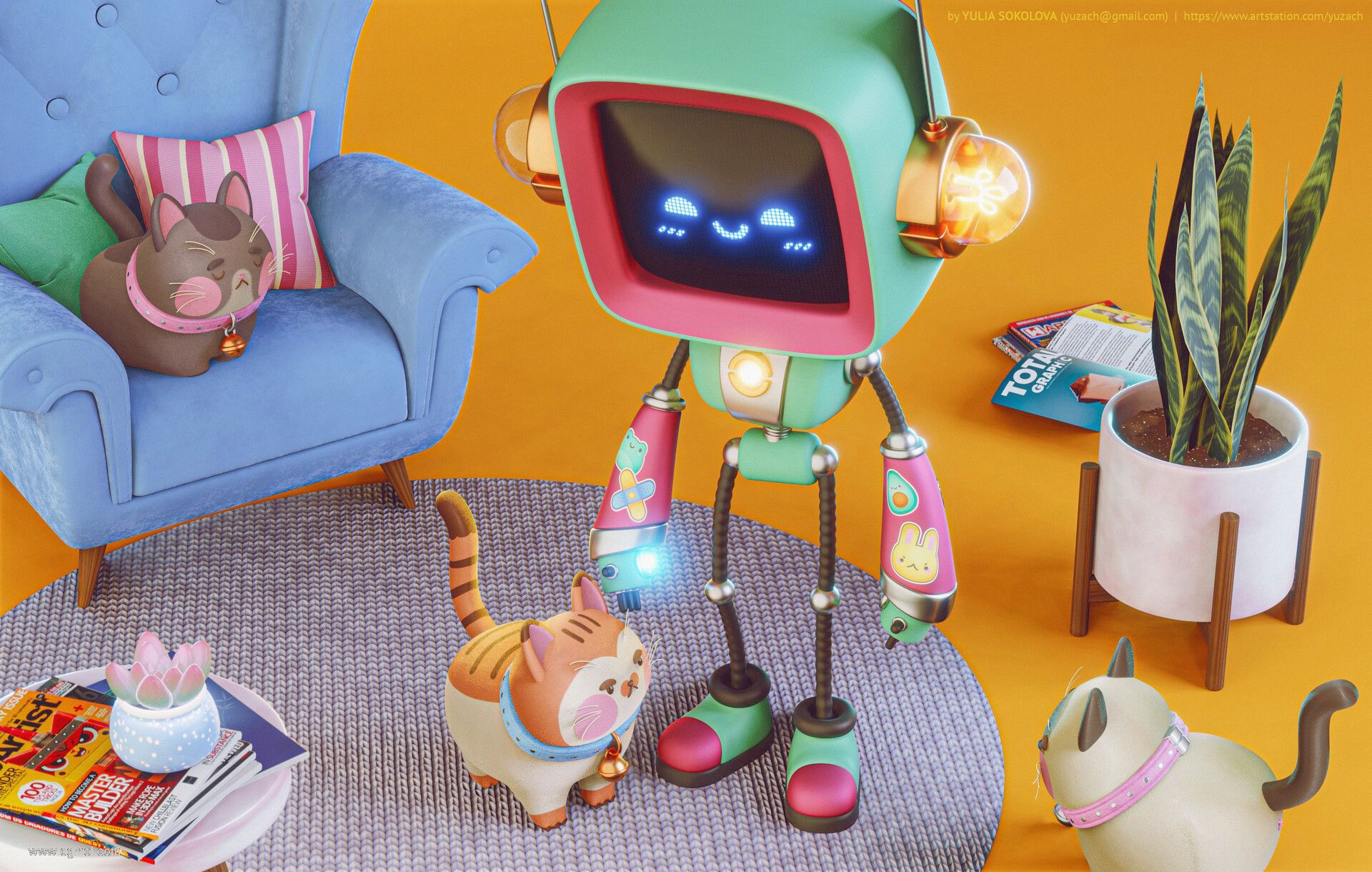 yulia-sokolova-yuliasokolova-robot-cats-horiz-6