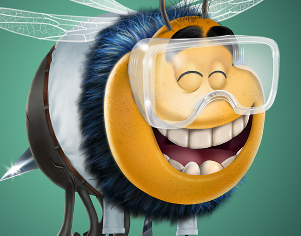蜜蜂卡通拟人角色
