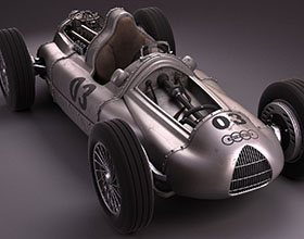 Auto Union 1938 F1赛车设计