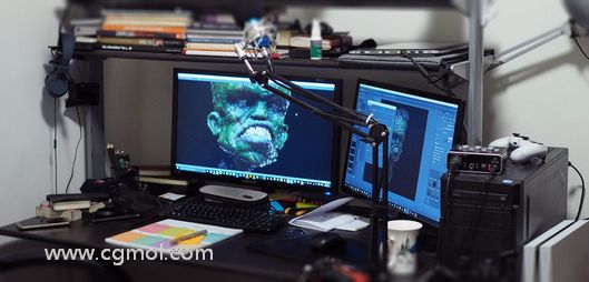 Zbrush中如何使用参考图 Zbrush教程 Cg教程 影视动画游戏教程 摩尔网