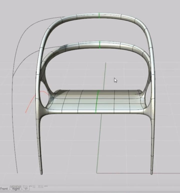 利用插件t-splines，3条线完成3D椅子建模