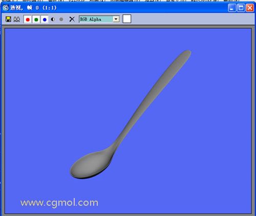 max之不锈钢碗,勺子,VRAY渲染出图实例教程(2)