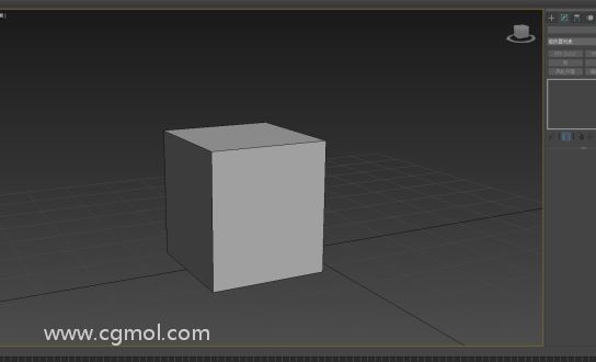 新建一个box，并且转换成可编辑多边形