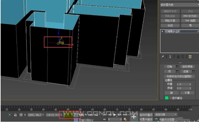 max导入CAD图纸制作三维室内布局门窗效果