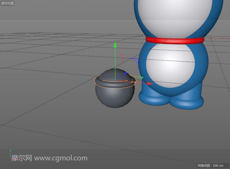 C4D怎么制作哆啦A梦,蓝胖子模型的图文教程