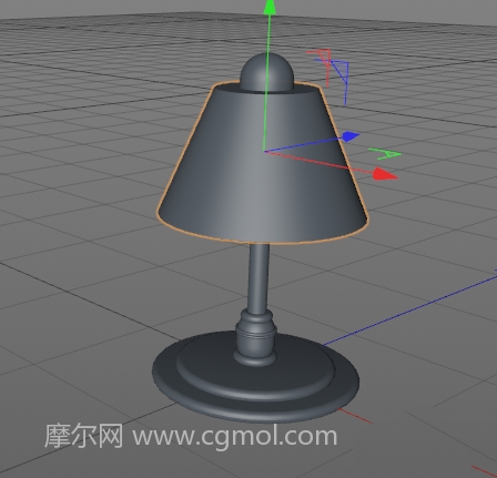 c4d怎么快速建立一个台灯模型