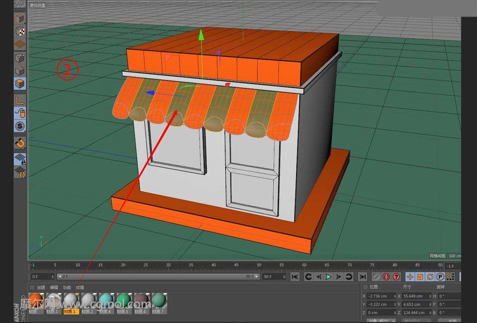C4D如何做出卡通便利店SHOP模型的图文教程