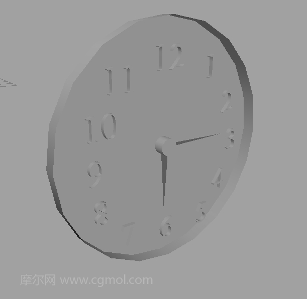 maya怎么制作一款简约的挂钟时钟模型