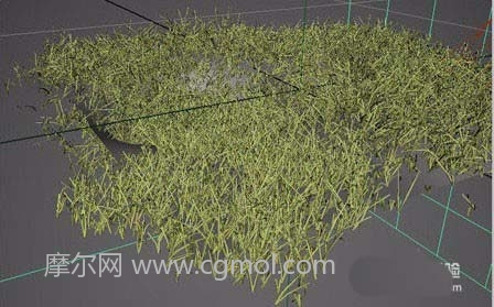 maya怎么制作草地模型的方法