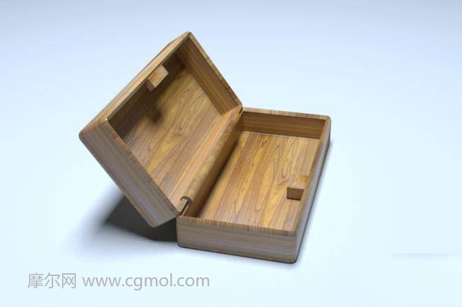 max怎么制作木制眼镜盒,木质盒子模型