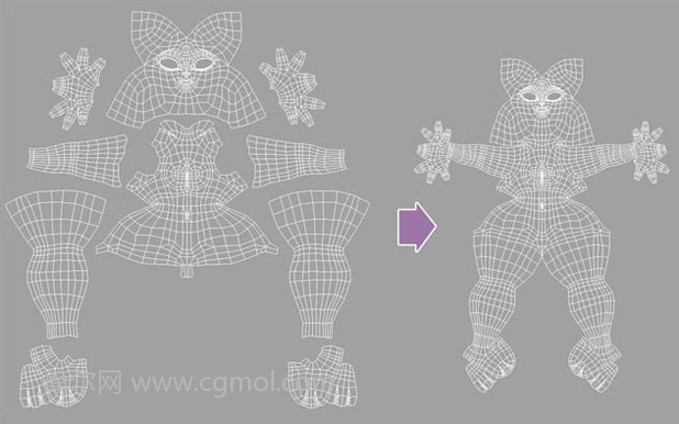 Maya制作卡通“兔女郎”模型
