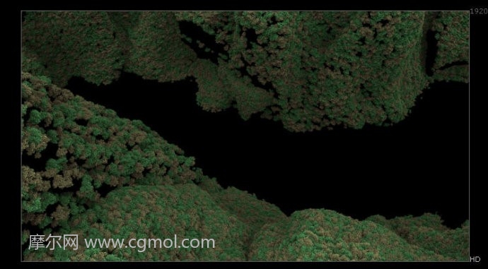 MAYA怎么制作原始森林,大峡谷场景模型的方法